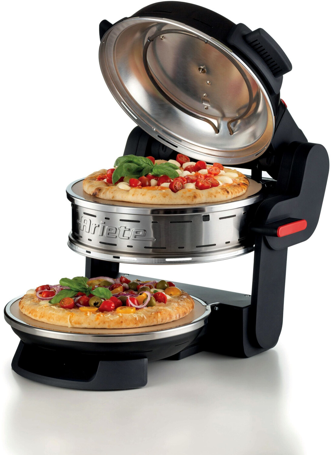 پیتزا پز دو طبقه آریته ایتالیا مدل Ariete Forno Pizza Doppio 0927 | رنگ مشکی | پخت همزمان دو پیتزا با صفحات جداگانه